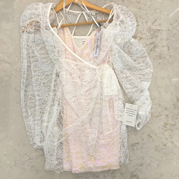 For Love & Lemons Louvre Dress XS NWT - Picture 8 of 11